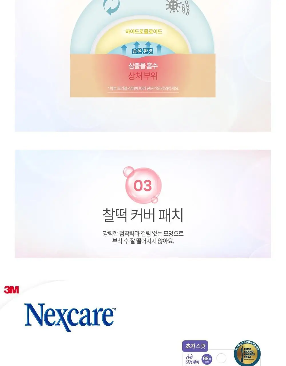 [NEW/초슬림] 3M 넥스케어 블레미쉬 올인원 패치 한정기획 (패치63매+릴리프68매) 상세페이지 7